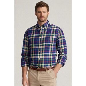 NEW POLO Ralph Lauren Men's Classic Fit Plaid Button Down Shirt XXL Oxford